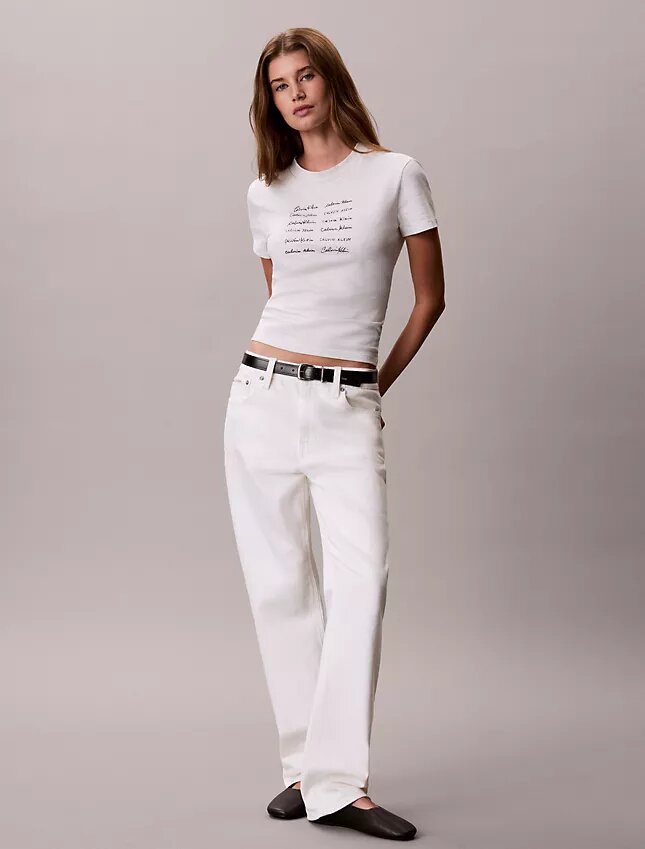 Logo Font Graphic Slim T-Shirt Logo Font Graphic Slim T-Shirt