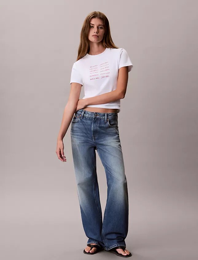 Logo Font Graphic Slim T-Shirt Logo Font Graphic Slim T-Shirt