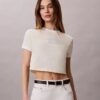 Logo Graphic Cropped Ringer T-Shirt Logo Graphic Cropped Ringer T-Shirt