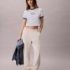 Logo Graphic Cropped Ringer T-Shirt Logo Graphic Cropped Ringer T-Shirt