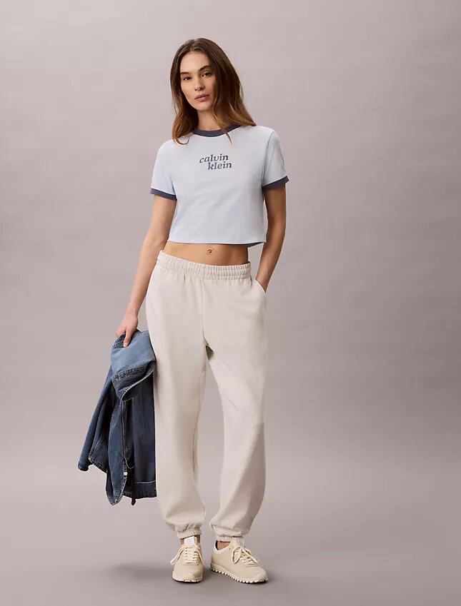 Logo Graphic Cropped Ringer T-Shirt Logo Graphic Cropped Ringer T-Shirt