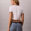 Logo Graphic Cropped Ringer T-Shirt Logo Graphic Cropped Ringer T-Shirt