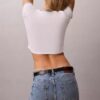 Logo Graphic Cropped Ringer T-Shirt Logo Graphic Cropped Ringer T-Shirt