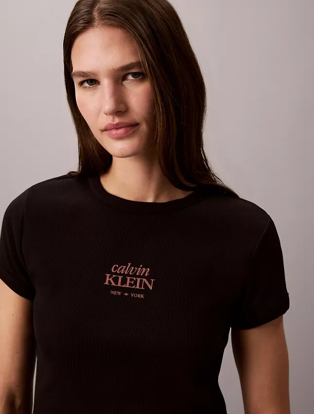 Logo Graphic Rib Slim T-Shirt Logo Graphic Rib Slim T-Shirt