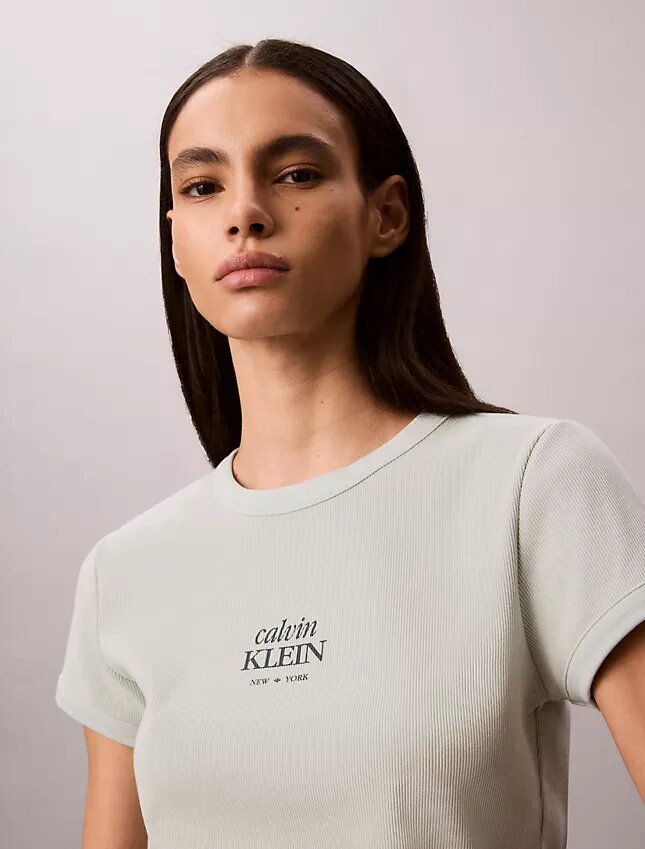 Logo Graphic Rib Slim T-Shirt Logo Graphic Rib Slim T-Shirt