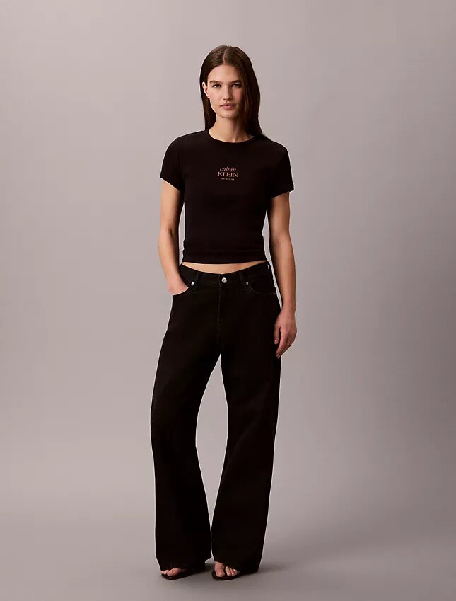 Logo Graphic Rib Slim T-Shirt Logo Graphic Rib Slim T-Shirt
