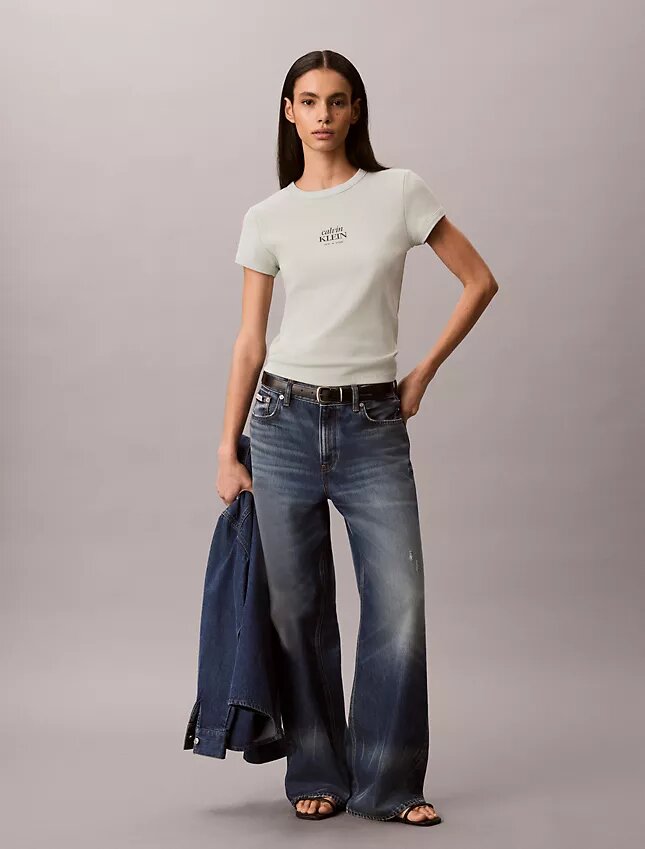 Logo Graphic Rib Slim T-Shirt Logo Graphic Rib Slim T-Shirt