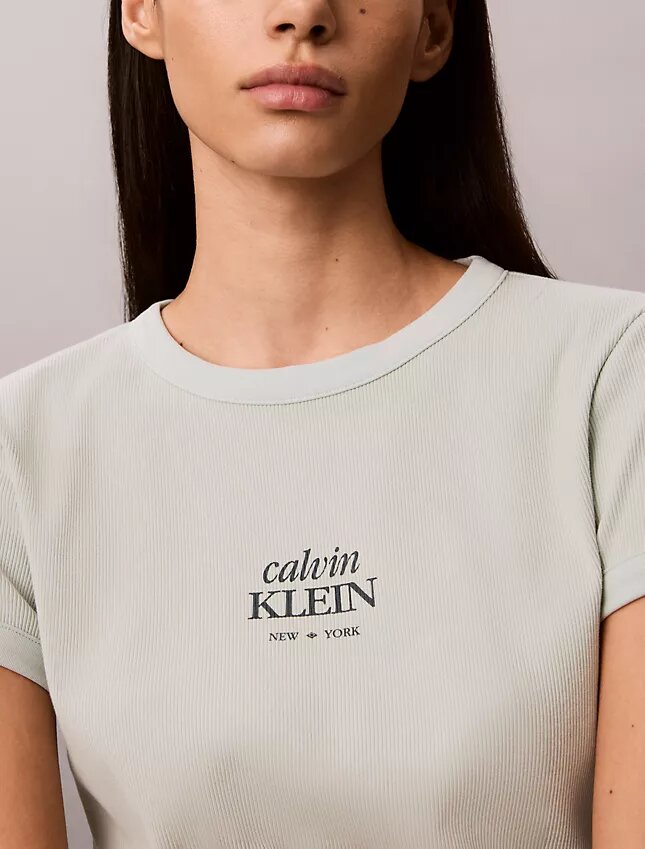 Logo Graphic Rib Slim T-Shirt Logo Graphic Rib Slim T-Shirt