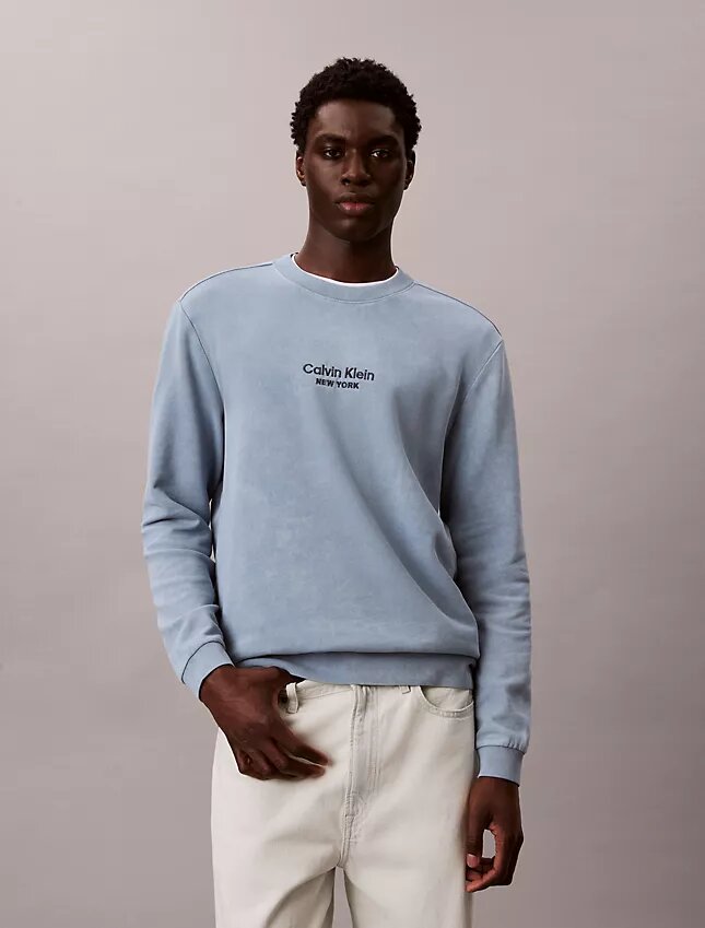 Logo Graphic Terry Crewneck Sweatshirt Logo Graphic Terry Crewneck Sweatshirt