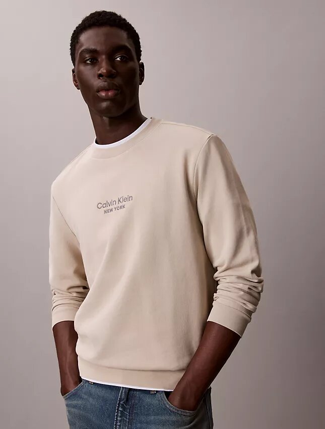 Logo Graphic Terry Crewneck Sweatshirt Logo Graphic Terry Crewneck Sweatshirt