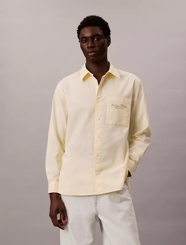 Logo Graphic Washed Oxford Button-Down Shirt Logo Graphic Washed Oxford Button-Down Shirt