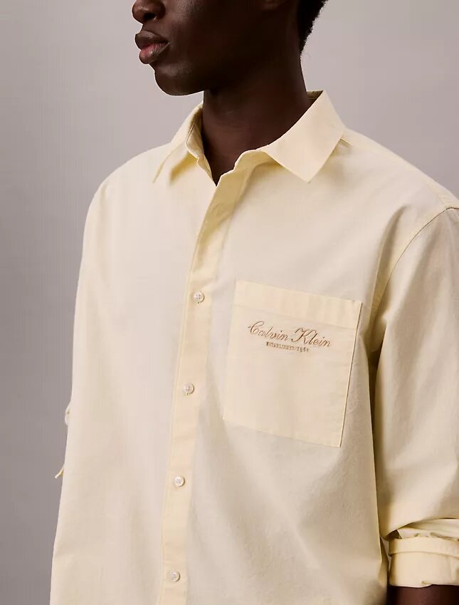 Logo Graphic Washed Oxford Button-Down Shirt Logo Graphic Washed Oxford Button-Down Shirt