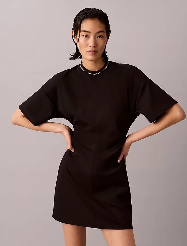 Logo Rib Interlock T-Shirt Dress Logo Rib Interlock T-Shirt Dress