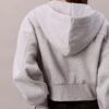 Logo Tape Fleece Zip Relaxed Hoodie