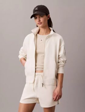 Logo Tape Full Zip Sweatshirt