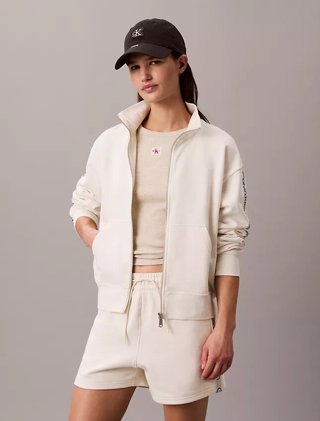 Logo Tape Full Zip Sweatshirt Logo Tape Full Zip Sweatshirt
