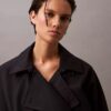Long Wool Twill Blend Trench Coat Long Wool Twill Blend Trench Coat