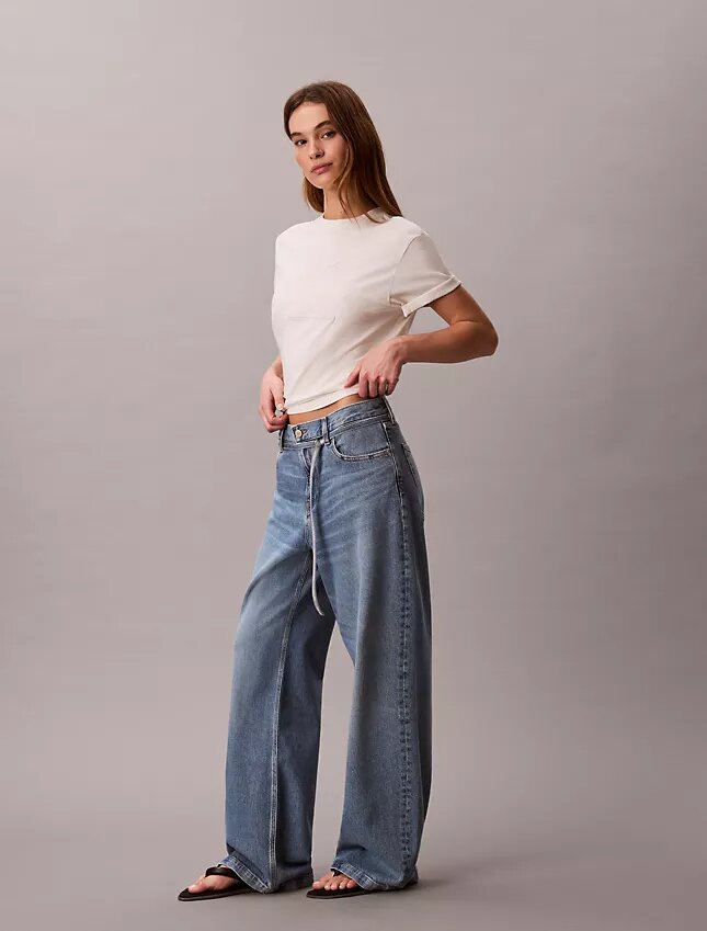 Low Rise Belted Baggy Jeans Low Rise Belted Baggy Jeans