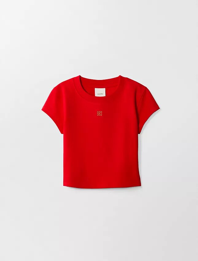 Lunar New Year Emblem Logo Crop T-Shirt Lunar New Year Emblem Logo Crop T-Shirt