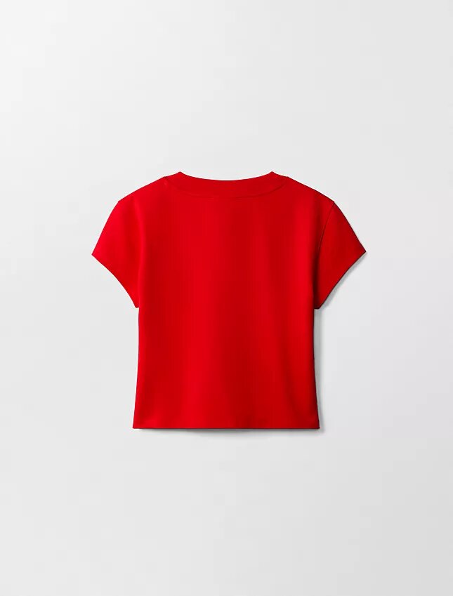 Lunar New Year Emblem Logo Crop T-Shirt Lunar New Year Emblem Logo Crop T-Shirt