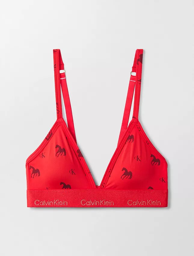 Lunar New Year Lightly Lined Triangle Bralette Lunar New Year Lightly Lined Triangle Bralette