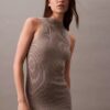 Lurex Midi Dress