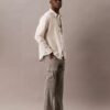 Lyocell Blend Garment Washed Straight Leg Cargo Pants Lyocell Blend Garment Washed Straight Leg Cargo Pants