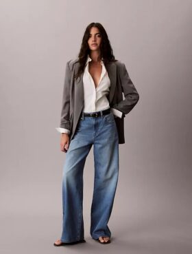 Lyocell Blend Wide Leg Jeans Lyocell Blend Wide Leg Jeans