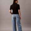 Lyocell Blend Wide Leg Jeans