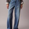 Lyocell Blend Wide Leg Jeans
