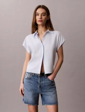 Lyocell Button-Down Shirt