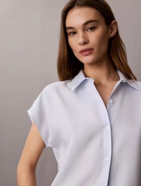 Lyocell Button-Down Shirt