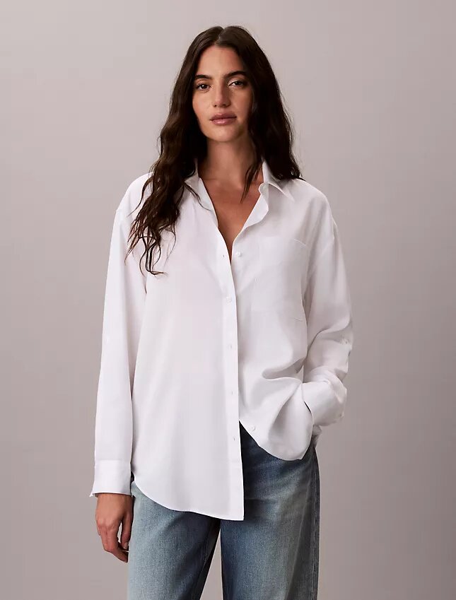 Lyocell Roll Tab Button-Down Shirt Lyocell Roll Tab Button-Down Shirt