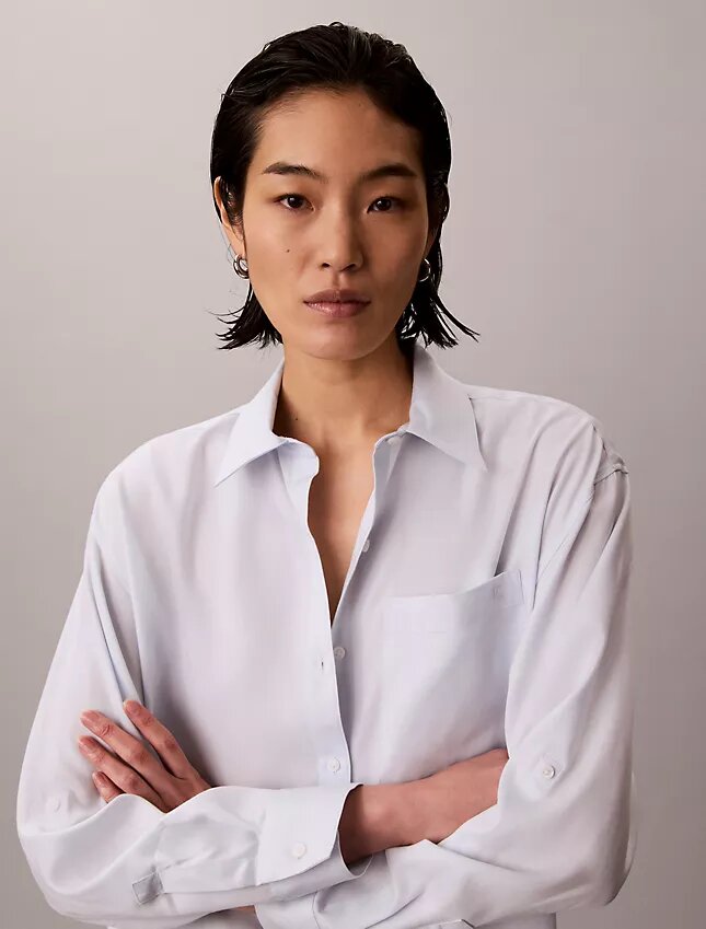 Lyocell Roll Tab Button-Down Shirt Lyocell Roll Tab Button-Down Shirt