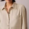 Lyocell Roll Tab Button-Down Shirt Lyocell Roll Tab Button-Down Shirt