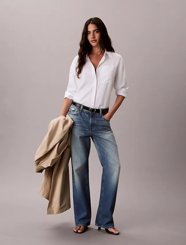 Lyocell Roll Tab Button-Down Shirt Lyocell Roll Tab Button-Down Shirt