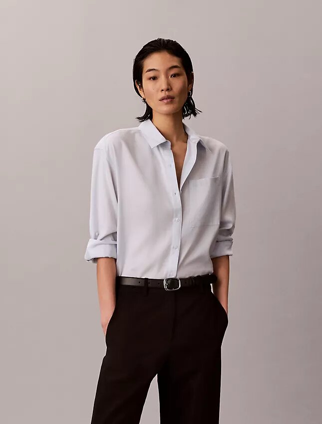 Lyocell Roll Tab Button-Down Shirt Lyocell Roll Tab Button-Down Shirt