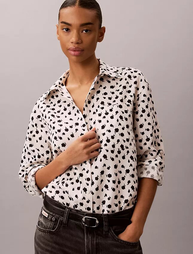 Lyocell Roll Tab Button-Down Shirt Lyocell Roll Tab Button-Down Shirt