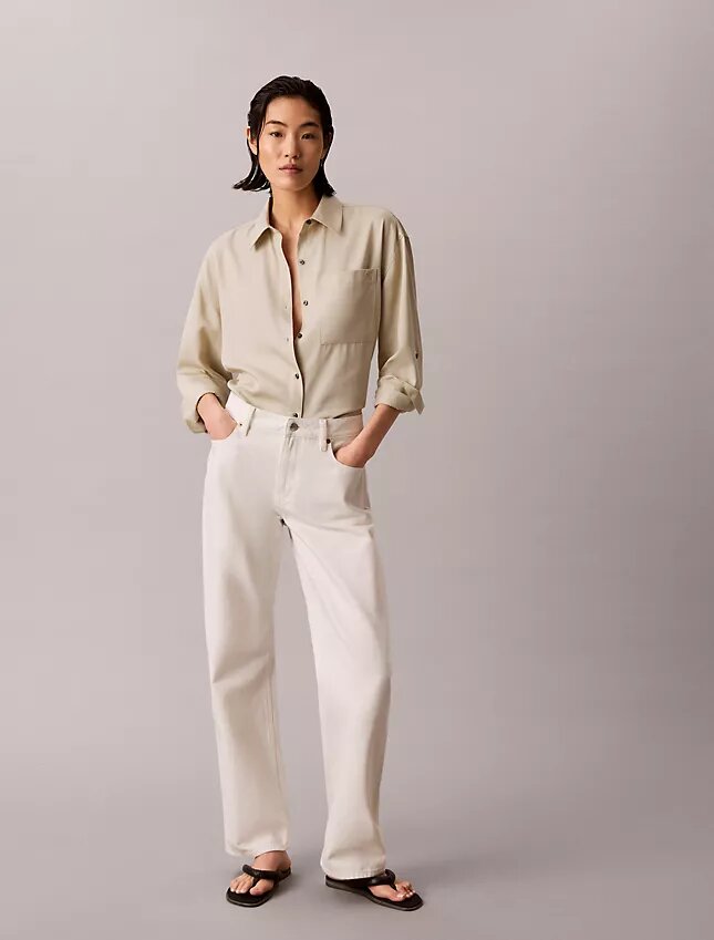 Lyocell Roll Tab Button-Down Shirt Lyocell Roll Tab Button-Down Shirt