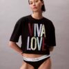 Marc Hundley Pride Viva Love Cropped Relaxed T-Shirt