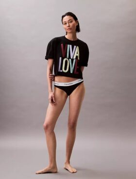 Marc Hundley Pride Viva Love Cropped Relaxed T-Shirt
