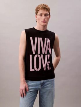 Marc Hundley Pride Viva Love Relaxed Tank Top