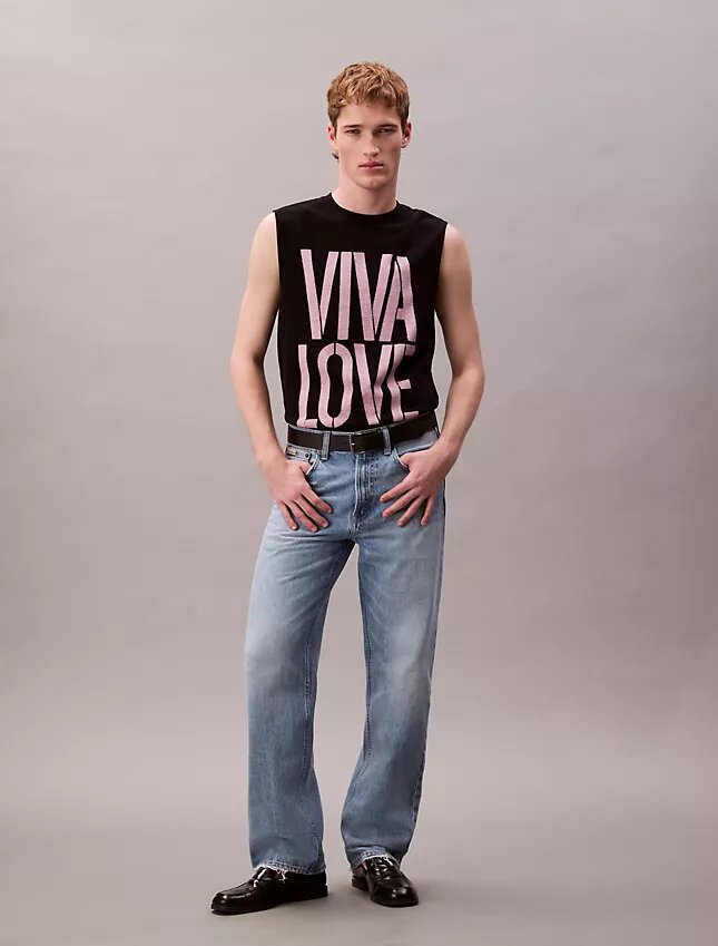 Marc Hundley Pride Viva Love Relaxed Tank Top Marc Hundley Pride Viva Love Relaxed Tank Top