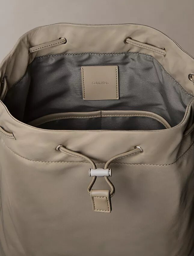 Matte Nylon Drawstring Backpack Matte Nylon Drawstring Backpack