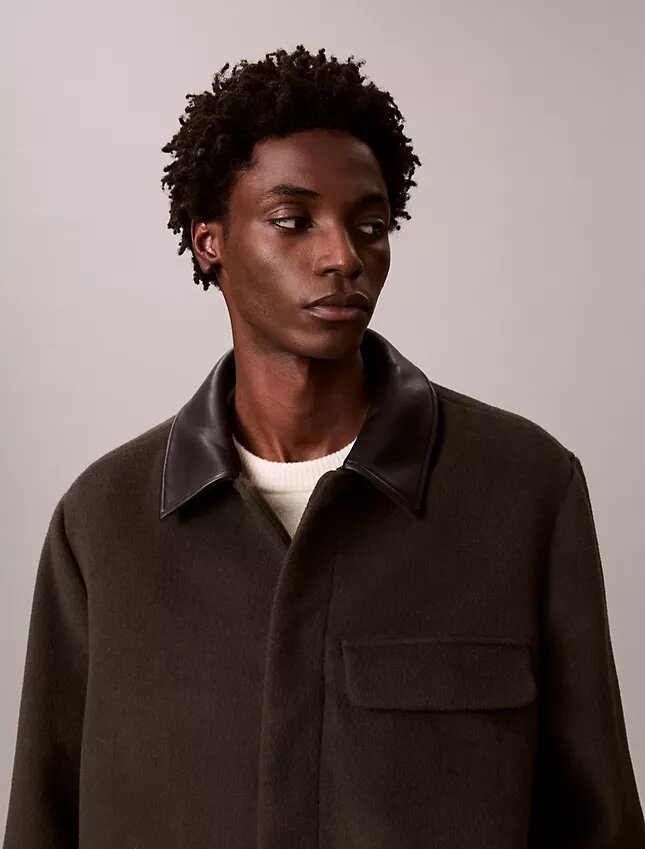 Melton Wool Blend Car Coat Melton Wool Blend Car Coat