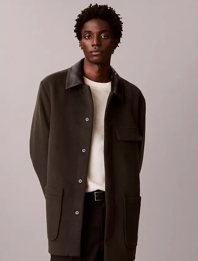 Melton Wool Blend Car Coat Melton Wool Blend Car Coat