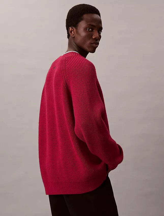 Merino Wool Blend Relaxed V-Neck Sweater Merino Wool Blend Relaxed V-Neck Sweater