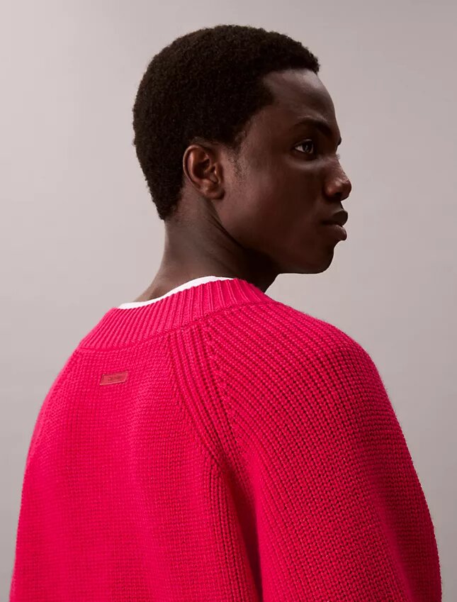Merino Wool Blend Relaxed V-Neck Sweater Merino Wool Blend Relaxed V-Neck Sweater