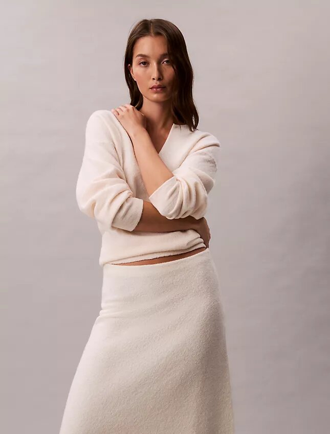 Merino Wool Midi Skirt Merino Wool Midi Skirt
