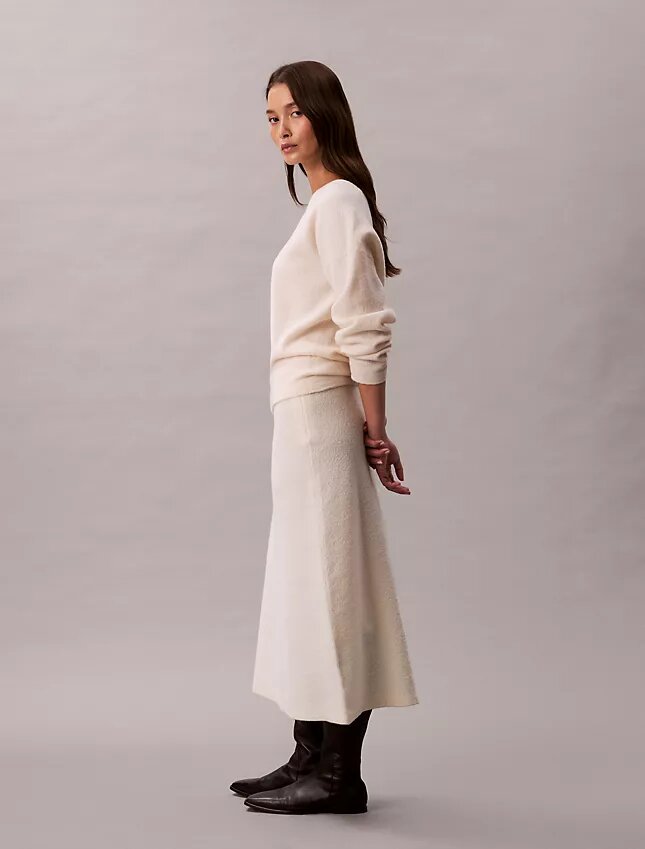 Merino Wool Midi Skirt Merino Wool Midi Skirt